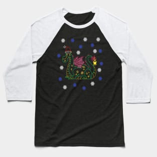 Pete the Christmas Dragon Baseball T-Shirt